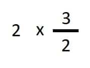 multiplicar fracciones con numero entero
