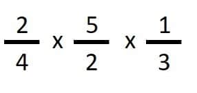 multiplicar mas de 2 fracciones