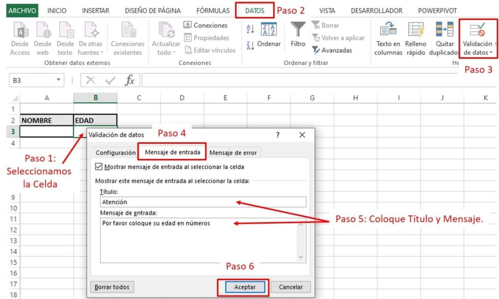 Cómo Mostrar un Mensaje en una Celda de Excel - Cosmo del Como