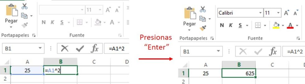 Como Elevar al Cuadrado en Excel - Cosmo del Como